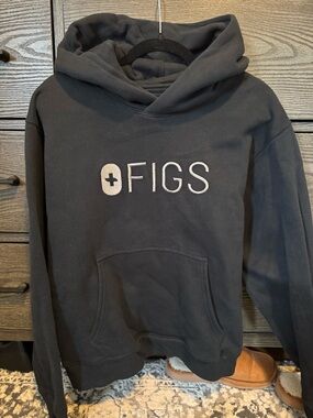Figs Black Logo Hoodie